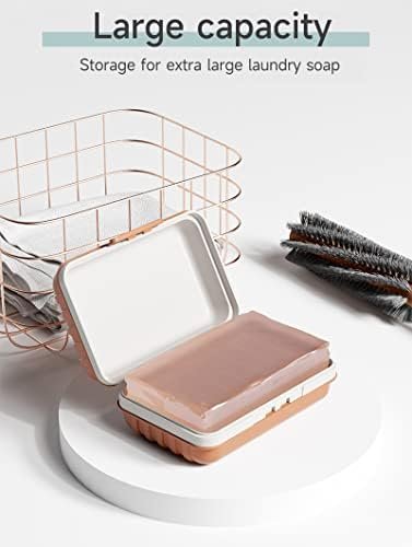 Travel Soap Dish with Lid - Draining Soap Bar Holder - Travel Soap Container - Portable Soap Case for Traveling, Camping, Outdoor, Gym, Bathroom,Travel Essentials - Image 3