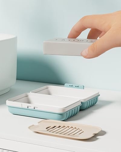 Travel Soap Dish with Lid - Draining Soap Bar Holder - Travel Soap Container - Portable Soap Case for Traveling, Camping, Outdoor, Gym, Bathroom,Travel Essentials - Image 7