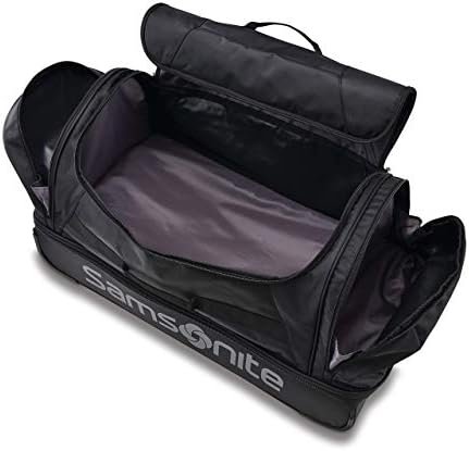 Samsonite Andante 2 Wheeled Duffel Bag – 28-Inch Durable Rolling Luggage with Inline Skate Wheels, Push-Button Handle & Spacious Compartments – Travel-Friendly and Lightweight - All Black - Image 2