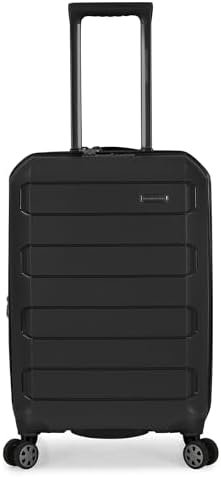 Traveler's Choice Pagosa Indestructible Hardshell Expandable Spinner Luggage, Black, Carry-on - Image 2