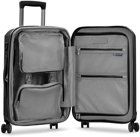 Traveler's Choice Pagosa Indestructible Hardshell Expandable Spinner Luggage, Black, Carry-on - Image 4