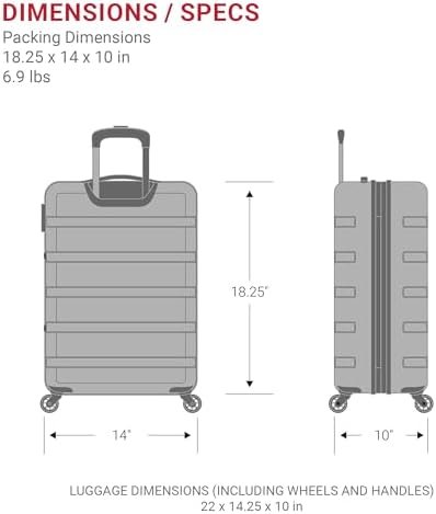 SwissGear 7366 Hardside Expandable Luggage with Spinner Wheels, Evening Haze, Carry-On 19-Inch - Image 7