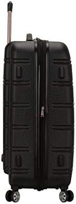 Rockland Melbourne Hardside Expandable Luggage with Spinner Wheels, Black, 3-Piece Set (20/24/28) - Image 2