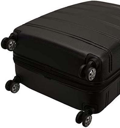 Rockland Melbourne Hardside Expandable Luggage with Spinner Wheels, Black, 3-Piece Set (20/24/28) - Image 5