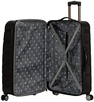 Rockland Melbourne Hardside Expandable Luggage with Spinner Wheels, Black, 3-Piece Set (20/24/28) - Image 6