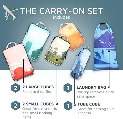 TRIPPED Travel Gear Compression Packing Cubes for Travel - Luggage and Backpack Organizer Packaging Cubes for Clothes - Image 2