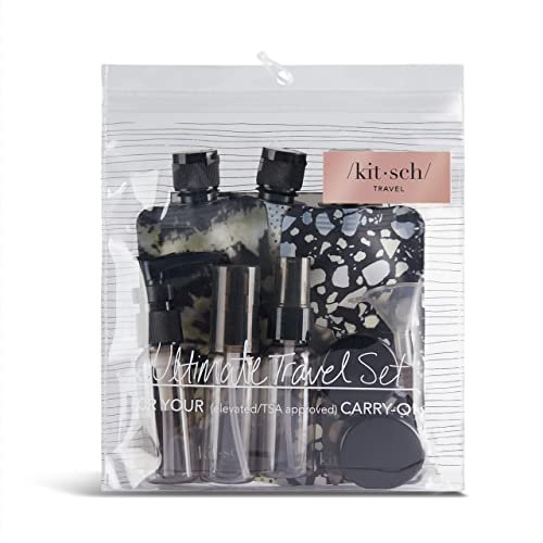 Kitsch Travel Bottles for Toiletries - TSA Approved Bottles, Refillable, Leak-Proof Travel Size Containers, Essentials Kit for Shampoo, Conditioner, Lotion and More - 11 Pack - Image 8