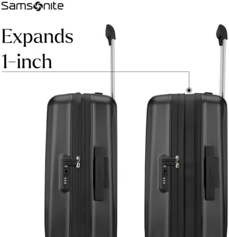 Samsonite UpLIFT 31" Lightweight Hardside X-Large Checked Luggage with Spinner Wheels - Expandable Luggage - Airline-Approved, Polycarbonate Hard Suitcase for Ultra Lightweight Travel - Phantom Black - Image 6