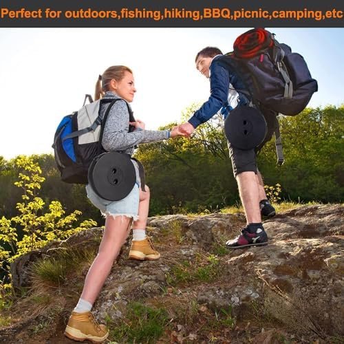 Fishboy Upgraded Collapsible Stool, 400lbs Max Weight, Lightweight But Sturdy, Portable Retractable Folding Telescoping Foldable Camping Stool for Adults Outdoor Fishing Hiking Travel BBQ - Image 2