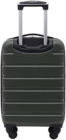 Wrangler Hardside Spinner Carry-On Luggage, Deep Depth, 22-Inch - Image 3