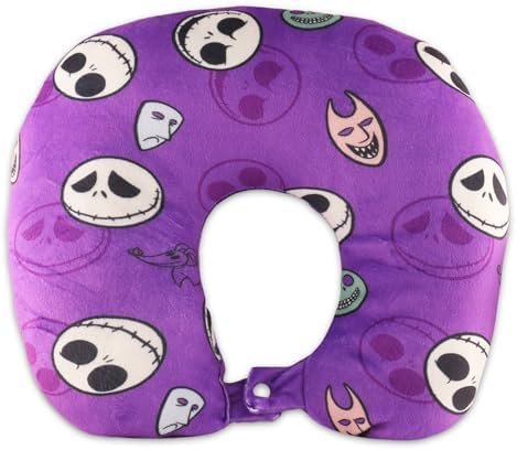 Disney The Nightmare Before Christmas Neck Pillow and Blanket Set - Bundle with The Nightmare Before Christmas Neck Pillow, Fleece Blanket, Stickers, Create a Face, & More | Disney Travel Accessories - Image 3