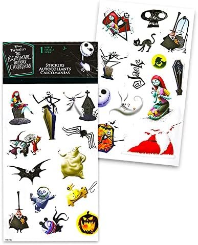 Disney The Nightmare Before Christmas Neck Pillow and Blanket Set - Bundle with The Nightmare Before Christmas Neck Pillow, Fleece Blanket, Stickers, Create a Face, & More | Disney Travel Accessories - Image 5