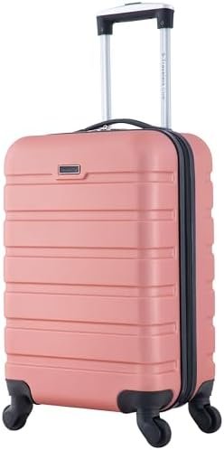 Travelers Club Harper Luggage, Rose Gold, 22-Inch Carry-On - Image 2