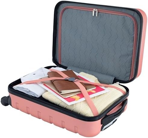 Travelers Club Harper Luggage, Rose Gold, 22-Inch Carry-On - Image 5