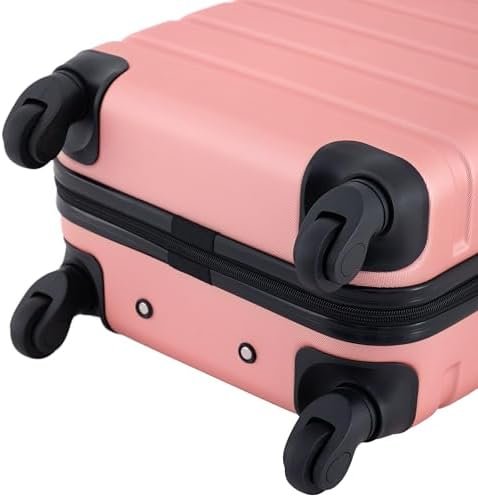 Travelers Club Harper Luggage, Rose Gold, 22-Inch Carry-On - Image 7