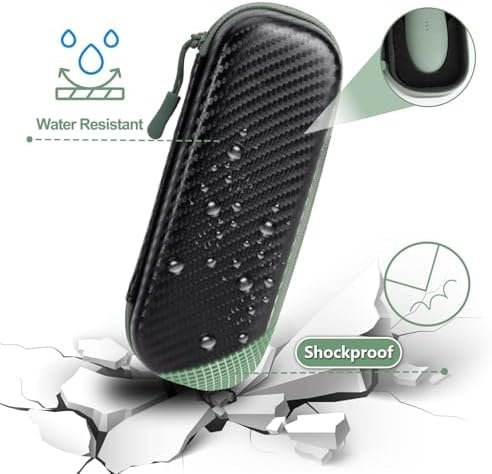 Case for Meridian Shaver, Electric Razor Travel Box for Meridian Trimmer Accessories with Shockproof Foam, Waterproof Storage Bag for MANSPOT Groin Hair Trimmer without Dock, Black - Image 3