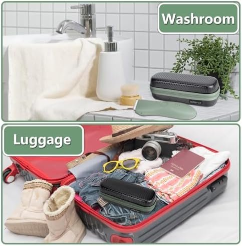 Case for Meridian Shaver, Electric Razor Travel Box for Meridian Trimmer Accessories with Shockproof Foam, Waterproof Storage Bag for MANSPOT Groin Hair Trimmer without Dock, Black - Image 5
