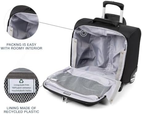 Travelpro Maxlite 5 Softside Lightweight Rolling Underseat Tote Upright 2 Wheel Bag, Men and Women - Image 4