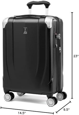 Travelpro Pathways 3 Hardside Expandable Luggage, 8 Spinner Wheels, Lightweight Hard Shell Suitcase, Carry On 21 Inch, Black Knight - Image 7