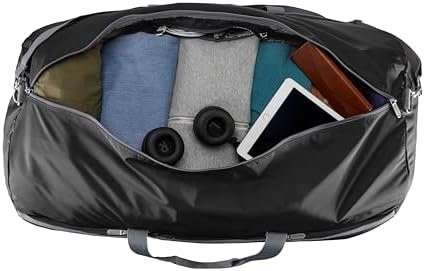 Amazon Basics Large Duffel Bag (100L) for Travel, Travel Bag, with Multiple Zippered Pockets, Lightweight yet Durable Nylon Material, 50-Pound Weight Capacity, Black, 32.4"L x 16.9"W x 16.9"H - Image 4