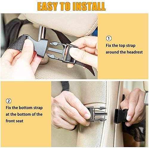 Car Backseat Organizer with 10" Table Holder, 9 Storage Pockets Seat Back Protectors Kick Mats for Kids Toddlers, Travel Accessories, 2 Pack - Image 6