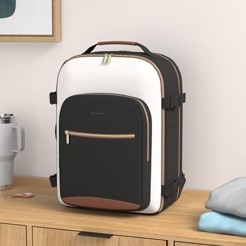 LOVEVOOK Large Travel Backpack for Women & Men, 40L Carry on Backpack for Airplanes, TSA Personal Item Travel Bag fits 17" Laptop, Waterproof Travel Essentials Airline Approved with 3 Packing Cubes - Image 2