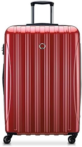 DELSEY PARIS Helium Aero Hardside Expandable Luggage with Spinner Wheels, Brick Red, Checked-Large 29 Inch - Image 2