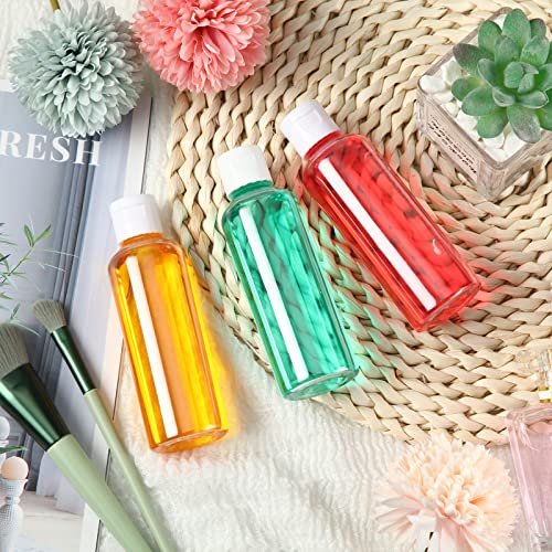 100 Pcs 3.4oz Small Travel Bottles Plastic Empty Squeeze Bottle Clear Refillable Shampoo Container with 5 Funnel for Liquids Cream Cosmetic Toiletries - Image 4