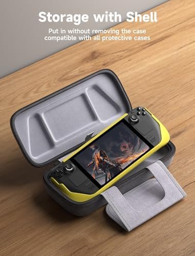 JSAUX Carrying Case Compatible with Steam Deck & ROG Ally, Protective Hard Shell Carry Case Built-in Charger & Docking Station Storage, Portable Travel Bag for Steam Deck OLED/ROG Ally X/PS5 Portal - Image 8