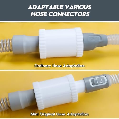 Cpap Muffler for AirMini with Cpap Hose Adapter, Noise-Absorbing Sponge, Quiet Sleep in Travel, No Air Leakage - Adapter Fits for Universal Standard 22mm Diameter Tubing (Including Short Hose) - Image 4