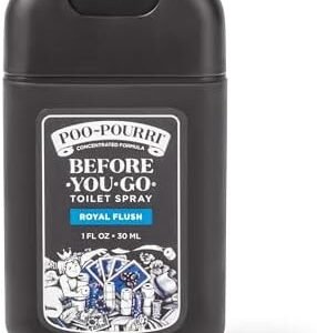 Poo-Pourri Before-You-Go Toilet Spray, Royal Flush, 1 Fl Oz Pocket Travel Size - Eucalyptus and Spearmint, CP12735