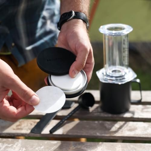 AeroPress Travel Coffee Filter Holder, Dual-Compartment Coffee Filter Case for AeroPress Standard and XL Filters, Waterproof Aluminum Storage for Paper and Metal Filters, Compact & Durable for Travel - Image 3