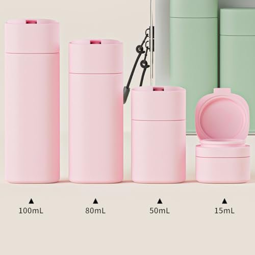 Travel Bottles Set - TSA Approved Leak Proof Squeezable Containers for Toiletries, Conditioner, Shampoo, Lotion & Body Wash Accessories (white) - Image 2