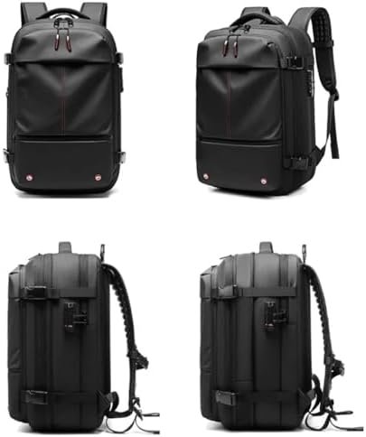 Vacpack Backpack, 60L Expandable Backpack with Vacuum Compression, Water Resistant, Anti Theft Vacpack Travel Vacuum Backpack (Black) - Image 7