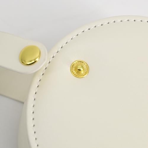 COLLECTIVE HOME - Travel Jewelry Case, Elegant Half-Moon Design with Gold Monogram, Detachable Handle, Personalized Accessory Organizer, Gift for Fashion-Forward Women and Teens (m) - Image 8