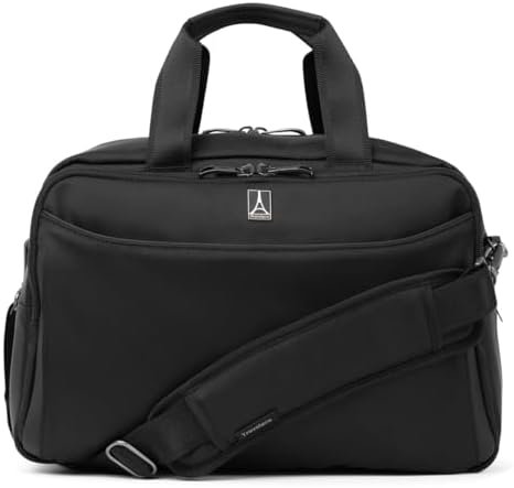 Travelpro Crew Classic Lightweight Softside Luggage, Underseat Travel Tote Bag, Men and Women, Black