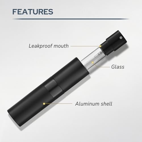Perfume Atomizer Travel Bottle Refillable: Cologne Sprayer Portable for Men - Mini Spray Empty for Refill - 8ml Small Size Blue - Image 4