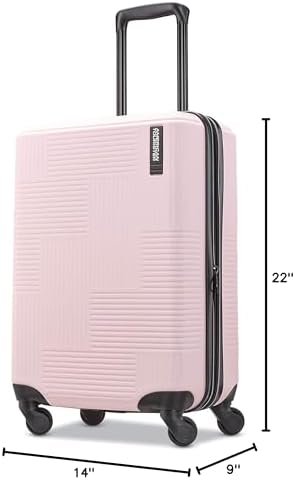 American Tourister Stratum XLT Expandable Hardside Luggage with Spinner Wheels, Pink Blush, Carry-On 21-Inch - Image 9