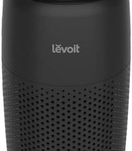 LEVOIT Air Purifiers for Bedroom Home, 3-in-1 Filter Cleaner with Fragrance Sponge for Better Sleep, Filters Smoke, Allergies, Pet Dander, Odor, Dust, Office, Desktop, Portable, Core Mini-P, Black