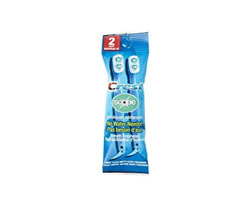 Crest Scope | Mini Brushes-Disposable Toothbrushes with Toothpaste and Pick for Work or Travel (12count, 6 Pack (12 Brushes)) - Image 2