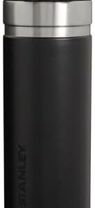 Stanley Quick Flip GO Water Bottle 24 oz | Push Button Lid | Leakproof and Packable for Travel and Sports | Insulated Stainless Steel | BPA-Free | Black 2.0