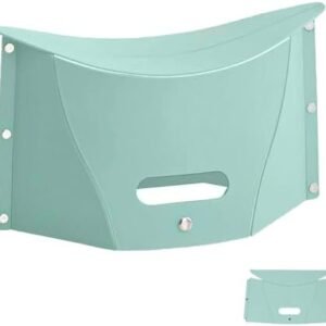 Portable Camping Stool, Collapsable Foldable Chair for Travel Outdoor (Green)
