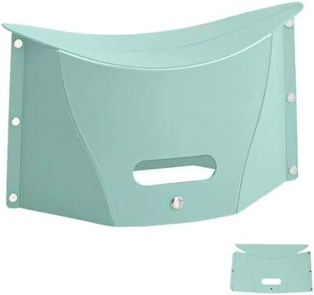 Portable Camping Stool, Collapsable Foldable Chair for Travel Outdoor (Green)