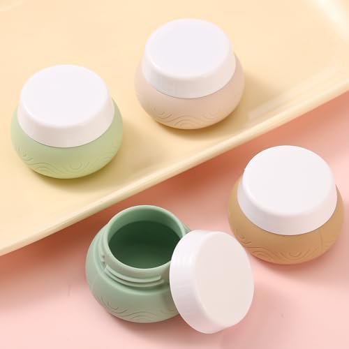 DHQH Travel Containers 4Pack 1oz TSA Approved Silicone Jars with Lids Leak-proof Essentials for Cosmetic, Face, Body Cream - Image 5
