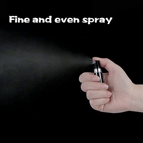 4Pcs Refillable Perfume Atomizer Bottles，Portable Mini Separate Perfume Bottle，Travel and Outings Spray Boxes Dispensers 5ml/0.2oz(Black) - Image 3