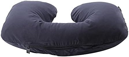 Inflatable Travel Neck Pillow and Eye Mask Sleep Set for Adults and Kids Travel Accessory for Relaxing Comfort Pain Relief for Flights and Car Rides Essential - Blue 223 - Image 3