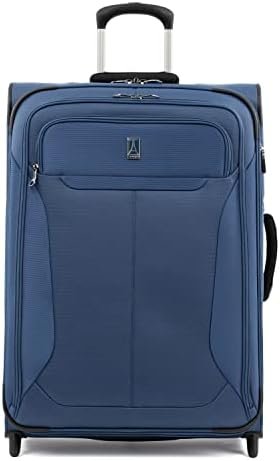 Travelpro Tourlite Softside 21" Expandable Luggage with 4 Spinner Wheels, Lightweight Suitcase, Carry-On, Blue