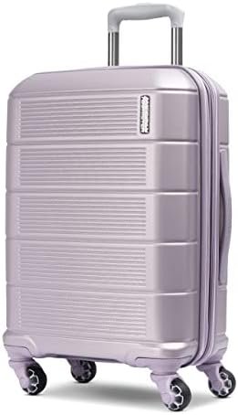 American Tourister Stratum 2.0 Expandable Hardside Luggage with Spinner Wheels, Purple Haze, Carry-on