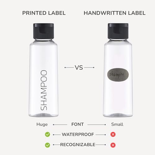 Travel Bottles for Toiletries: Travel Size Shampoo Bottles tsa approved - 3.4 oz Travel Essentials Containers Leak Proof - 100ml Clear - Image 5