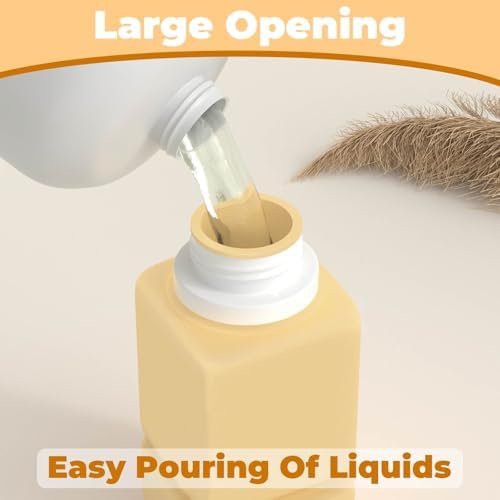 Travel Bottles for Toiletries, TSA Approved Travel Size Containers for Shampoo Conditioner Lotion Body Wash, BPA Free Travel Toiletry Bottles With Clear Toiletry Bag, Cleaning Brush Label (4 Pack) - Image 2